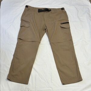 Men's Cargo Zip-Off Pants in Brown - Lightweight Utility Style